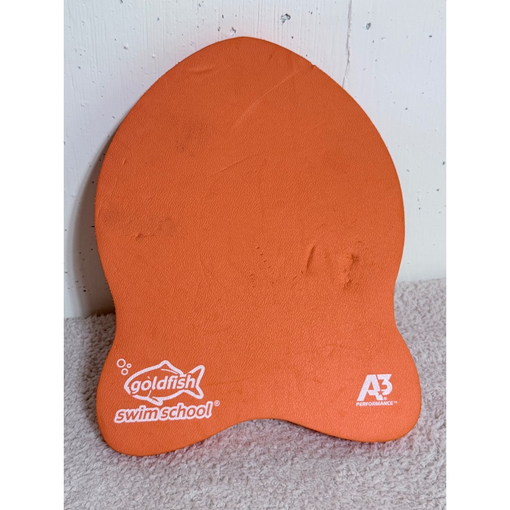 A3 Performance Goldfish Swim School Orange Foam Kickboard Swim Training Aid
